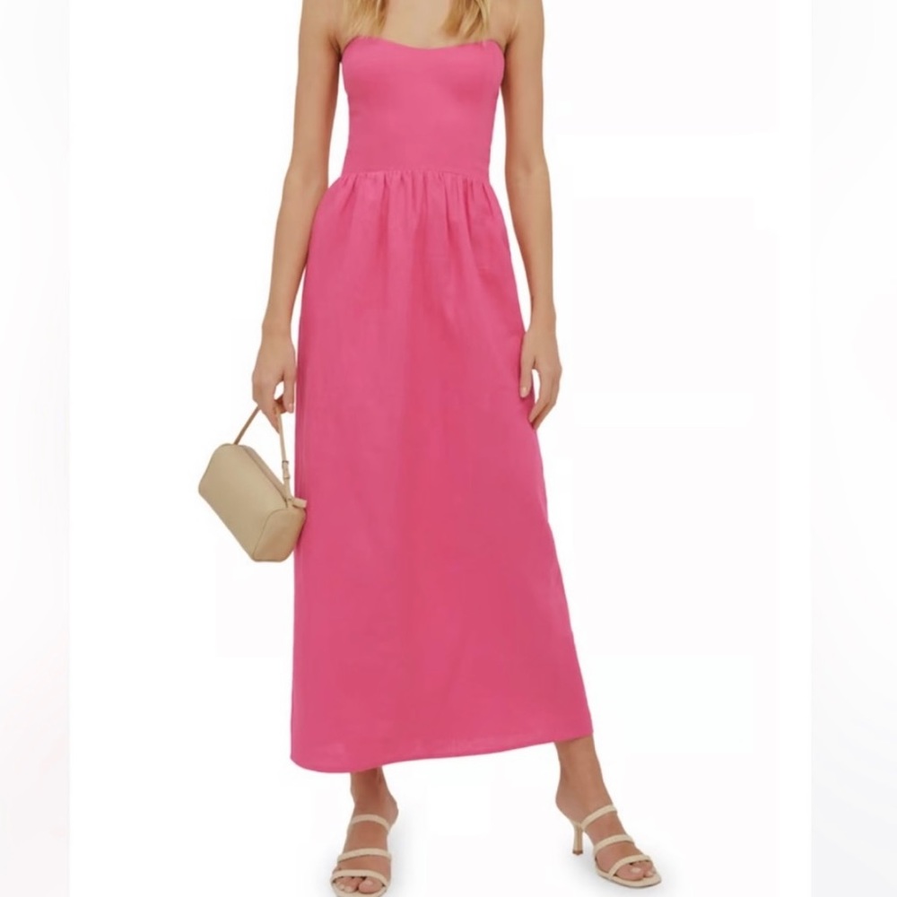 Reformation Fettuccine Linen Dress